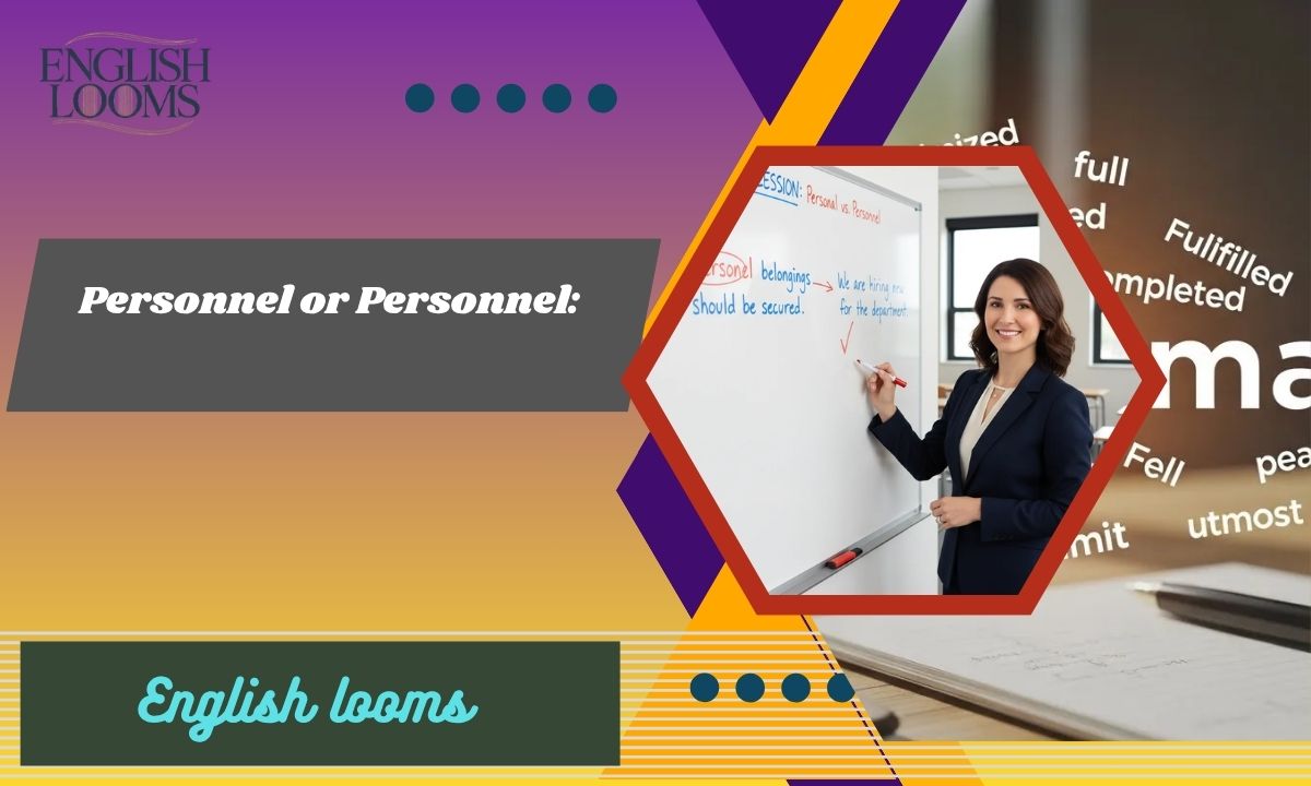 Personnel or Personnel: The Correct Spelling