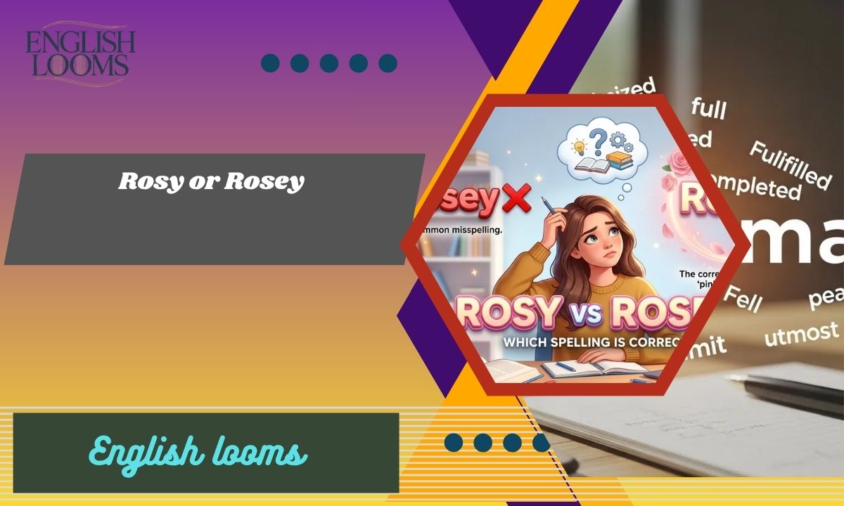 Rosy or Rosey: Don’t Confuse These Common Words(2026)